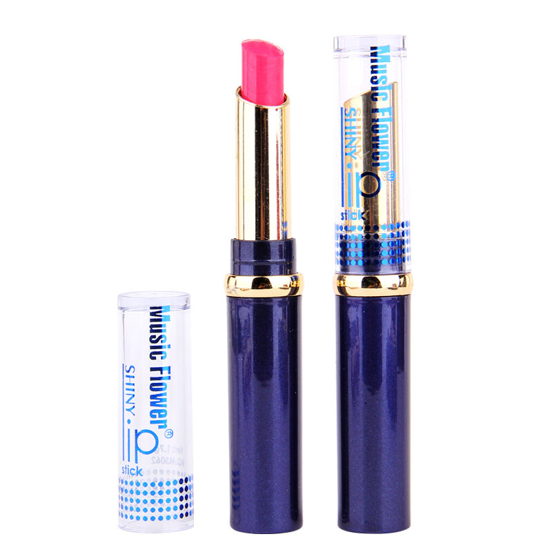 Moda professionale Marca musica fiore lucido rossetto 12 colori 1.7g Balsamo per le labbra Lip stick