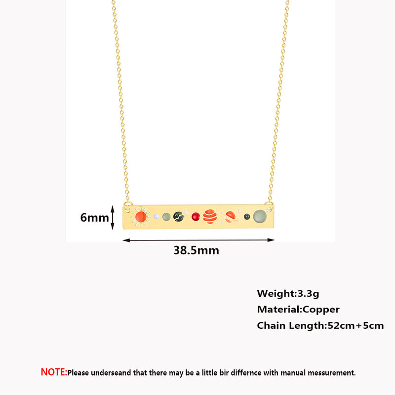 Astronomy Lunar Moon Phase Pendant Necklace Women Galaxy Jewelry Stainless Steel Choker Chain Bar Necklace Bijoux Femme