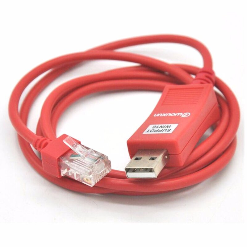 Wouxun KG-UV920P KG-UV950P Pemrograman Komputer Kabel Merah 8 Pin USB Kabel Pemrograman dan CD Software