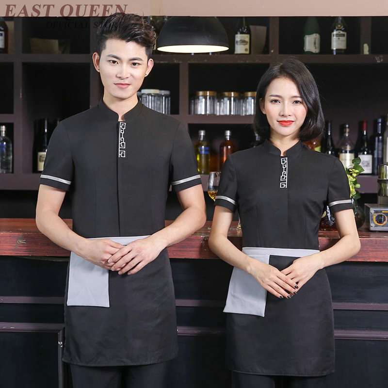 Waiter and waitress uniforms clothing restaurant waitress uniforms for waiters catering kitchen clothing hotel uniform DD1083