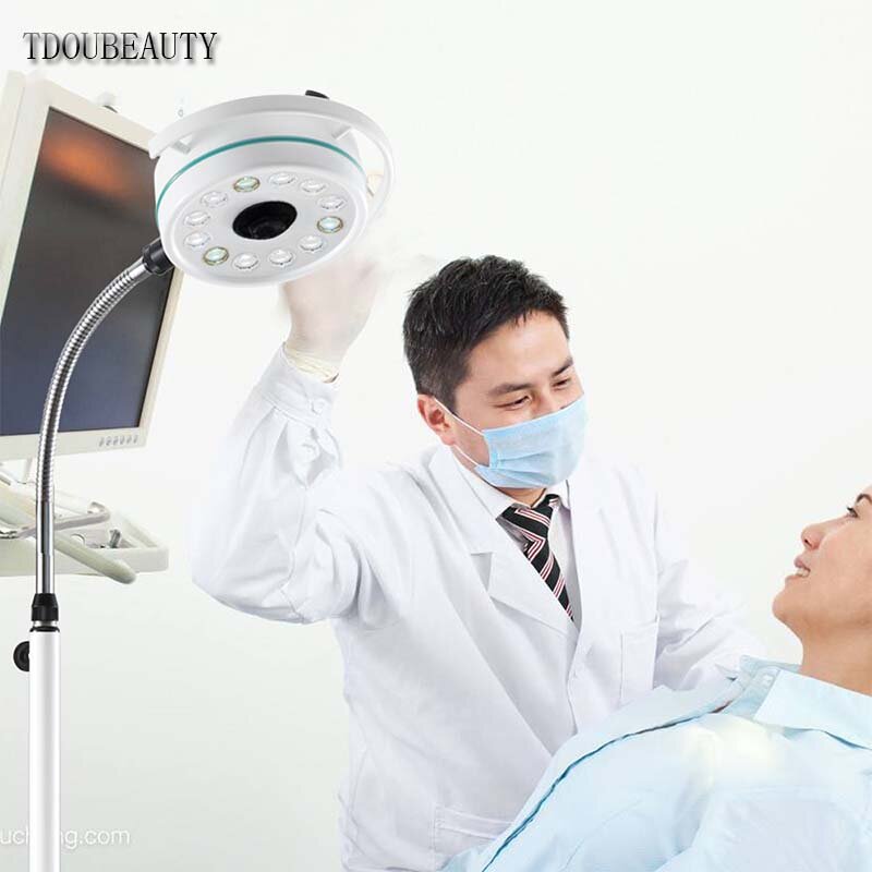TDOUBEAUTY Oral Lighting Portable Mobile LED Surgical Medical Exam Light Shadowless Lamp Pet Hospital KD-2012L-1
