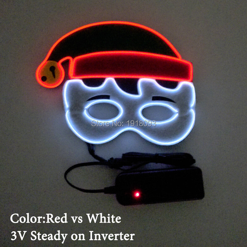 クリスマスパーティー用の装飾的なワイヤーリングマスク,ドライバーに安定した牛革,休暇用照明