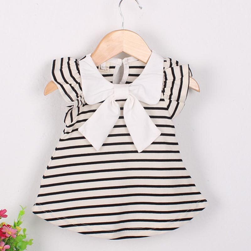 2019 Hot Sale Real Straight Bow Nylon Baby Toddlers Kids Girl Solid Dress Minnie Mouse Sleeveless Bag Demin Casual Dresses 1-5y