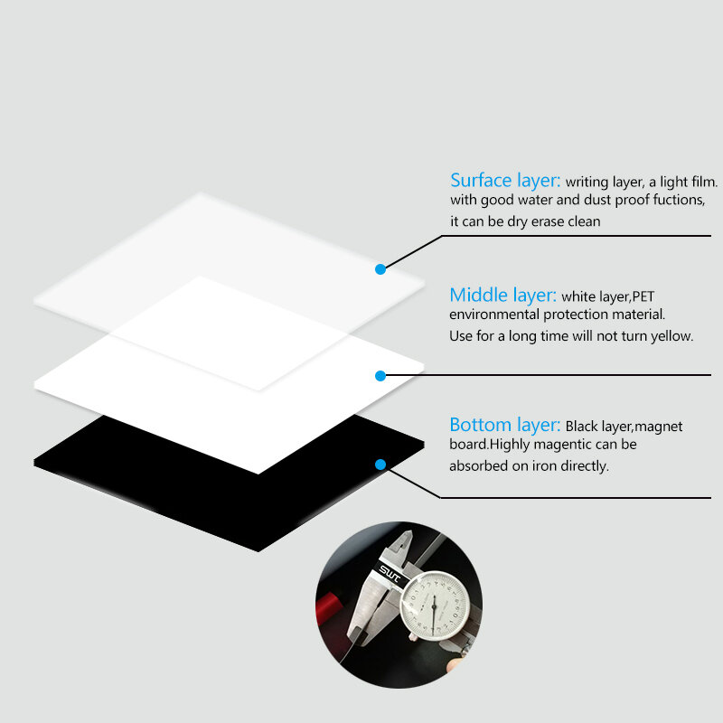 A3 rozmiar tablica magnetyczna łatwe wymazywanie białe tablice miękkie biuro w domu kuchnia elastyczne podkładki naklejki na lodówkę Memo tablica ogłoszeń