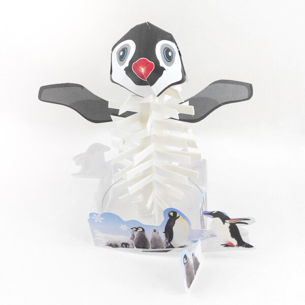 Papel mágico blanco para niños, 2019 160mm H, árboles de pingüinos en crecimiento, árbol de esheniscidaes mystical, Juguetes De ciencia japonesa de Navidad
