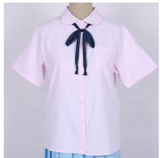 1 peça de verão uniformes do ensino médio estudantes japoneses uniformes nova camisa chegada novo