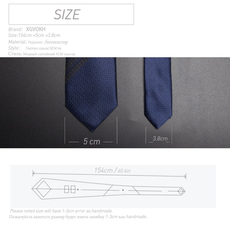 Cravates de luxe pour hommes, 5cm, mode masculine, rayures, slim