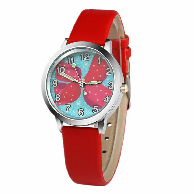 Nuovissimo orologio per bambini Cartoon Pink Butterfly Kid Gift Watch Quartz Jelly Leather Boy Girl orologio sportivo Relogio Feminino