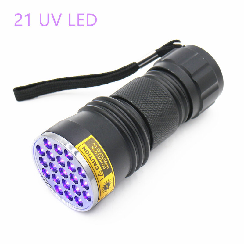 Linterna LED UV para antorchas, lámpara de luz, 128LED, 100LED, 51LED, 41LED, 21LED, 12LED, 395-400nm