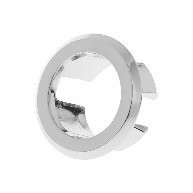 Umywalka łazienkowa pierścień przelewowy sześciostopowa okrągła wkładka chromowana pokrywa otworu