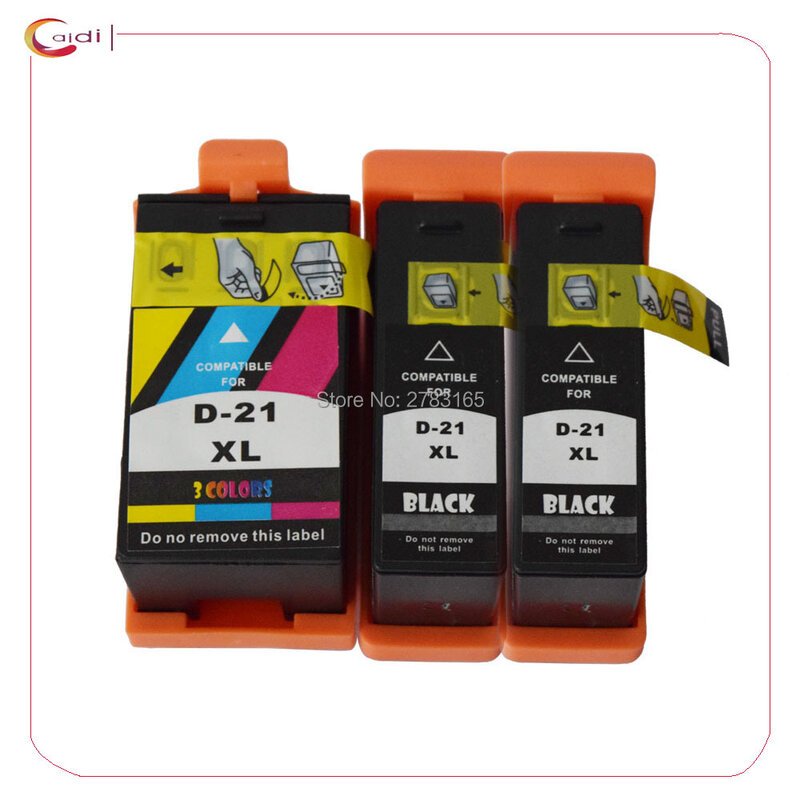 Compatible for Dell 21 Ink Cartridges Replacemnt DELL 22 23 24 Printer Inkjet Ink V313 V313W V515W P513W P713W V715W（5PK）