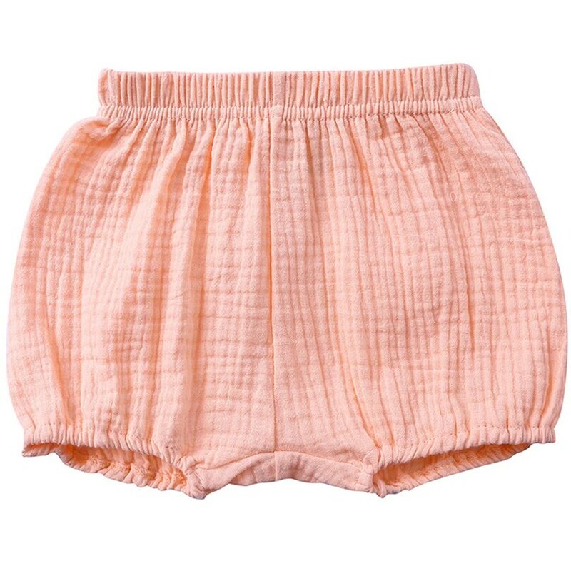 2020 nowy maluch dziewczynek spodenki bawełniane letnie Casual chłopcy krótkie elastyczne bawełna lniana stałe PP spodnie chleb Bloomer strój 1-4Y