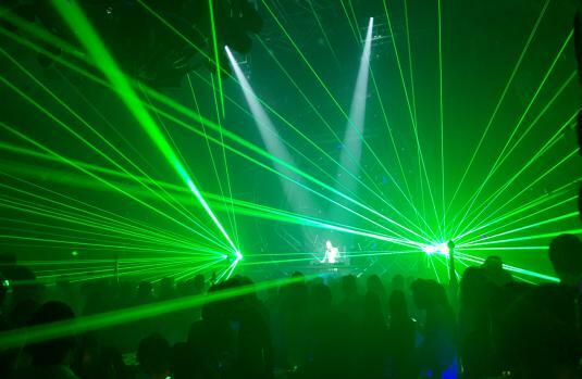 Luce verde del ciclorama dello studio del teatro della barra KTV della discoteca del partito della fase del laser G532nm di animazione di M11-G30000 30W