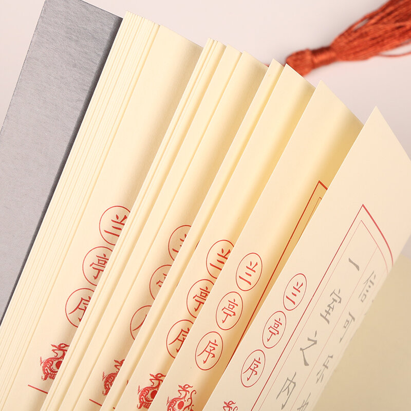 Lanting xu wang xizhi adulto prática caligrafia copybook para a escola groove exercício chinês iniciantes regular script copybook