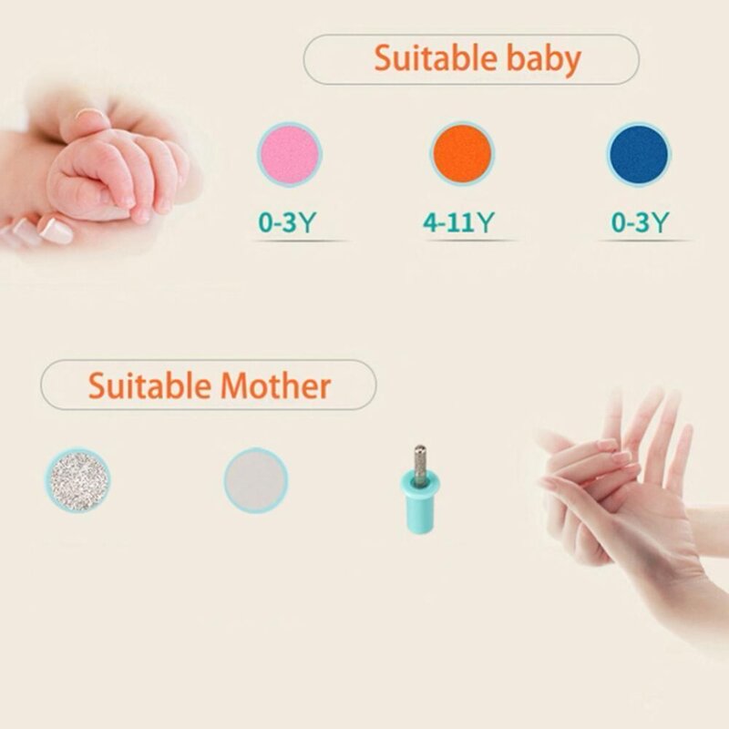 Enssu électrique sûr coupe-ongles coupe bébé coupe-ongles manucure pédicure coupe-ongles ciseaux enfants infantile bébés soins des ongles