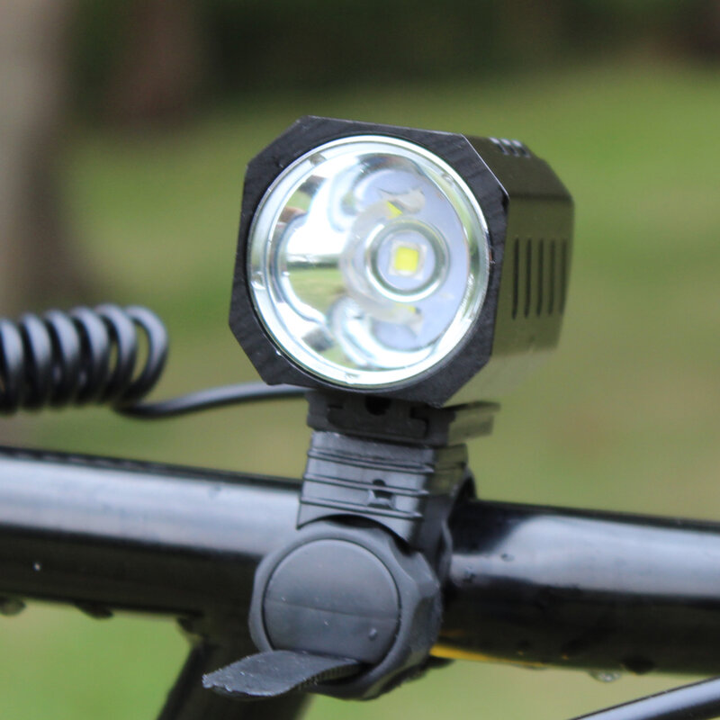 XM-L2 led 1200ルーメン自転車のフロント懐中電灯自転車ライトusb充電式自転車ランプサイクリングヘッドライト + 3.7v 4400mahバッテリー