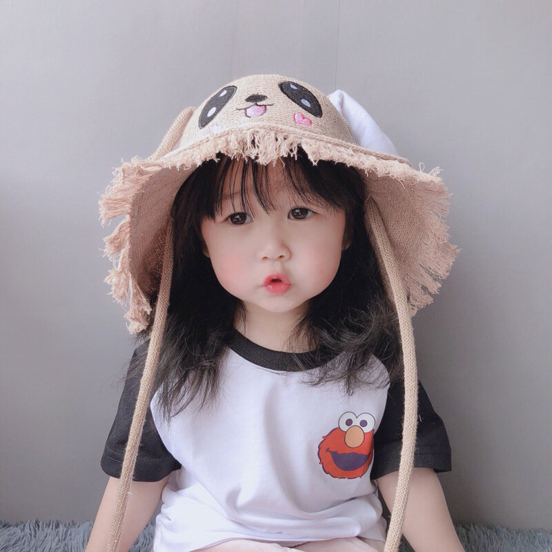 2019 genitore-bambino cappello pescatore, un pizzico di coniglio dalle orecchie lunghe si muoverà per bambini della protezione del bacino, parasole del cappello ragazzi e ragazze