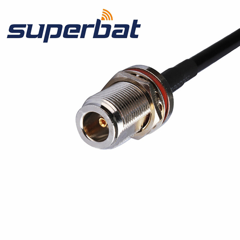 Superbat N gniazdo grodziowe do FME żeński kabel pigtailowy RG58 15cm złącze koncentryczne RF