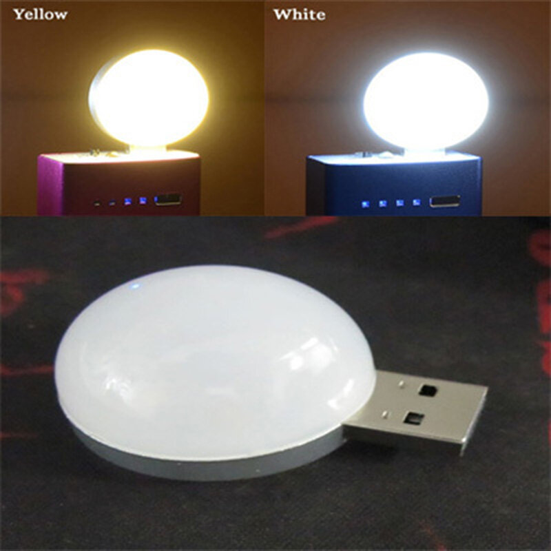 Mini lámpara Ultra pequeña ultrafina de energía móvil, USB, superbrillante, 4 LED, teclado de ordenador, lámpara de Camping, luz LED nocturna, 1 ud./lote