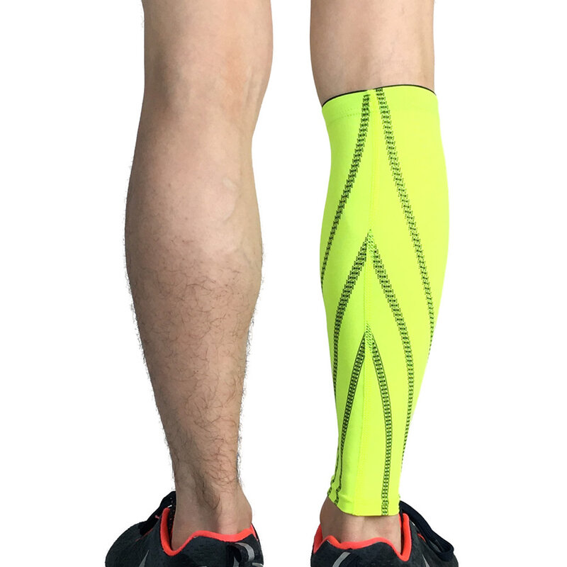 Esportes perna de bezerro cinta compressão elástica perna manga apoio basquete corrida spslf0043