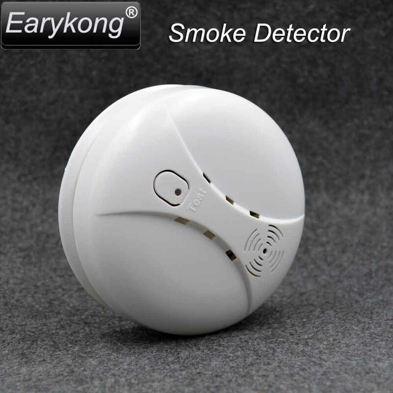 433MHz Wireless Smoke Detector Fire Alarm Sensor for Wifi GSM alarm  for Indoor Home Safety Garden Security SM-01, Hot Selling,