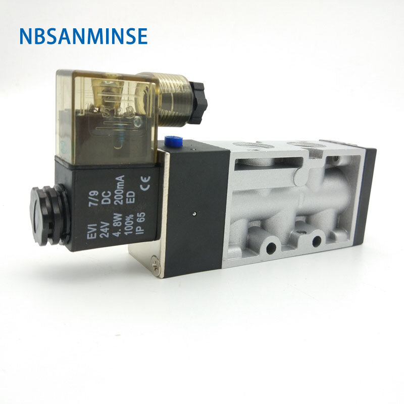 Пневматический электромагнитный клапан MVSC, G1/8 "G1/4" G3/8 "G1/2" G3/4 "G1", 3-ходовой, 4-ходовой, для контроля воздуха, NBSANMINSE