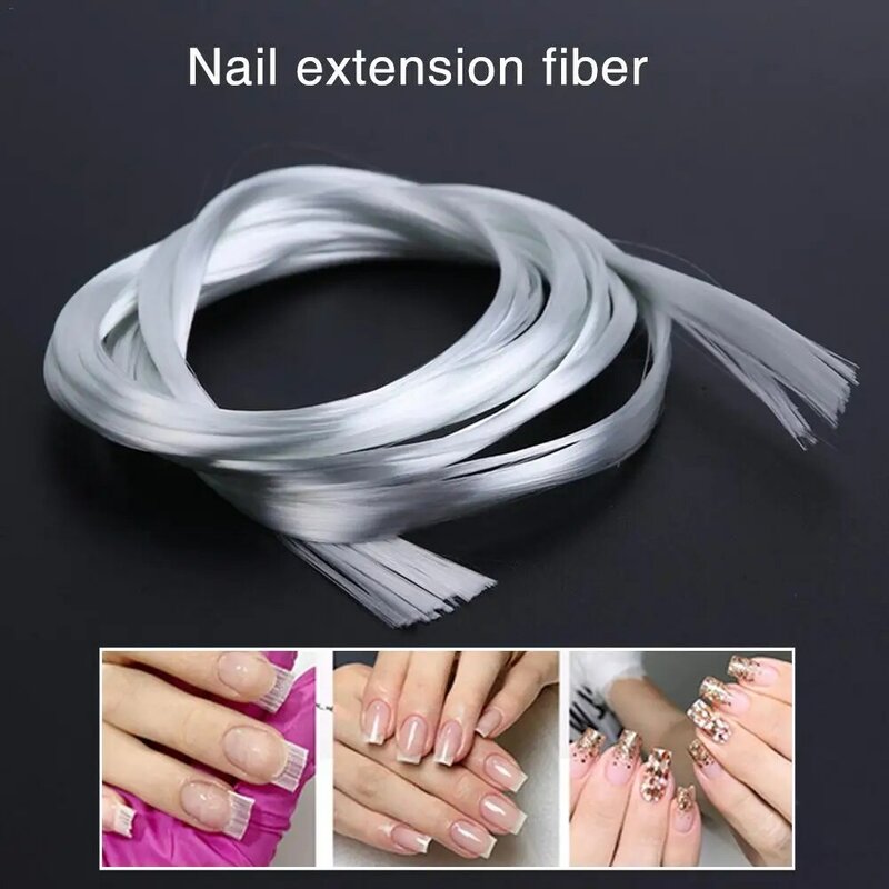 Hot Sale 1m/1.5m/2m Nail Art Fiberglass For UV Gel DIY Nails White Acrylic Nail Accessory Glass Fiber Extension Nail Tools
