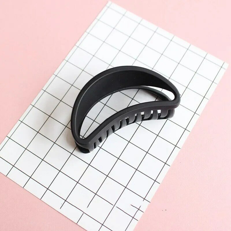Women Hair Clip Large Size Acrylic Hairpins Solid Color Women Hair Crab Hair Claws Women Make UP Washing Tool Hair Accessories