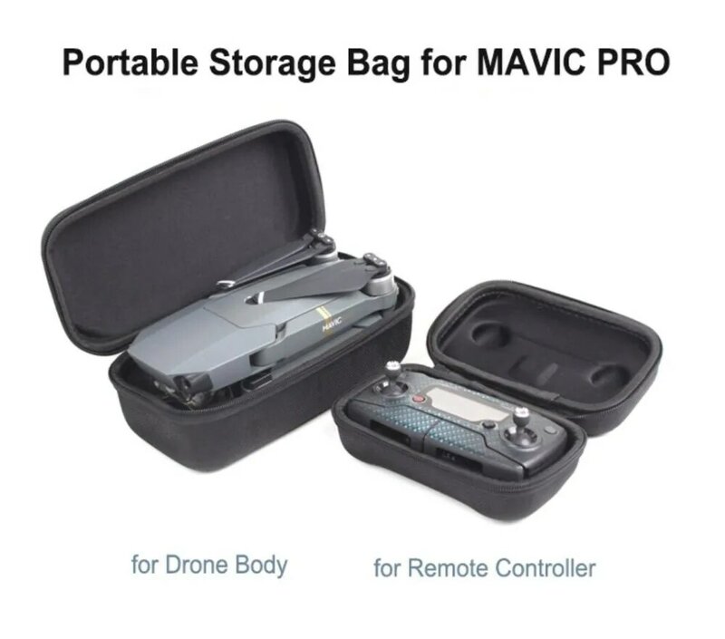 Mavic Pro Portable Remote Controller (Transmitter)/ Drone Body Bag Hardshell Housing Bag Storage Box Case for MAVIC PRO
