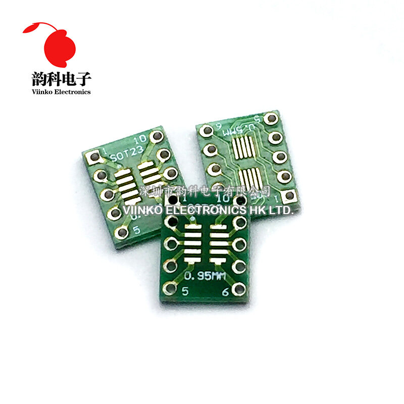 10PCS SOT23 MSOP10 UMAX to DIP10 Transfer Board DIP Pin Board Pitch Adapter