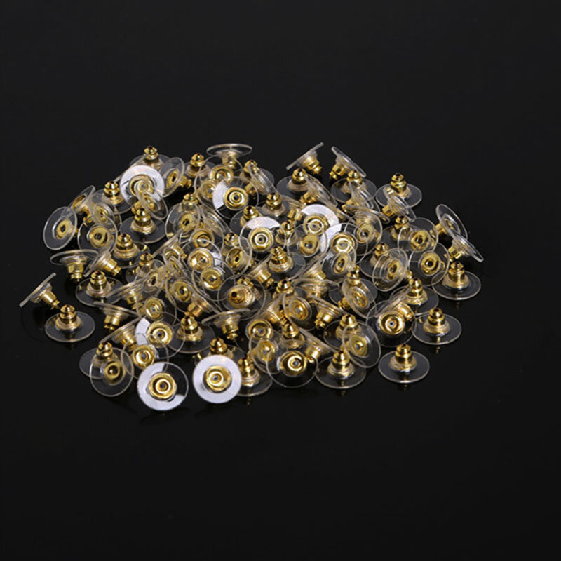 Paduan Anting-Anting Punggung Stoppers Earnuts Stud Anting-Anting Stopper Kembali Colokan DIY Temuan Perhiasan Pembuatan Aksesoris