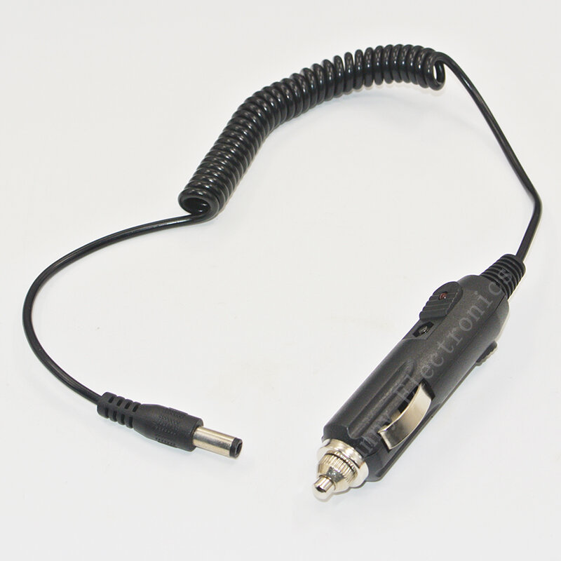 Cable portátil de 12V para encendedor de coche, conector macho DC de 5,5mm x 2,5mm para cargador de coche, Cable de extensión