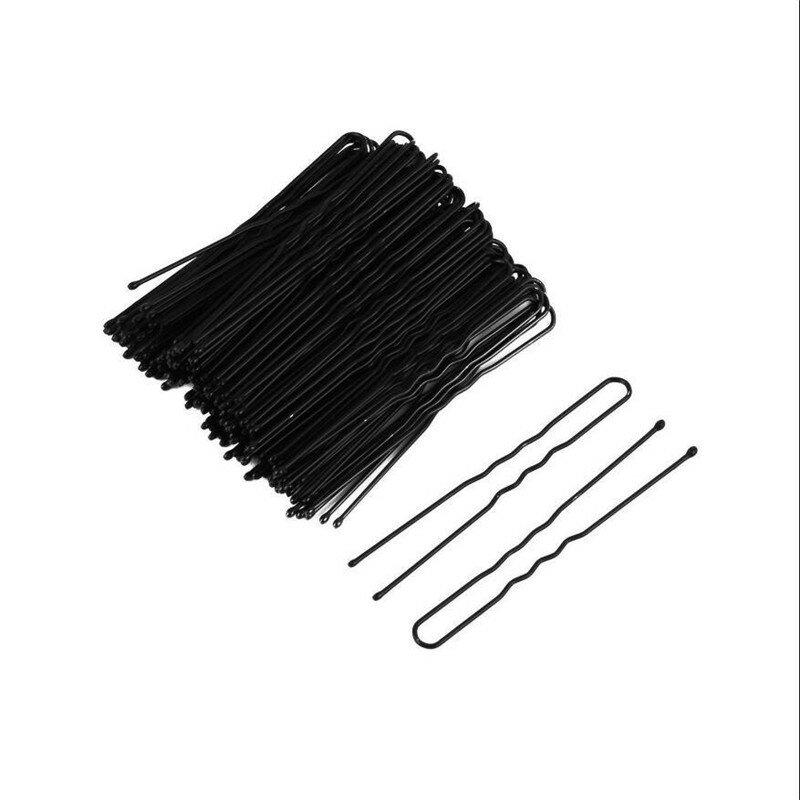 Black Waved U-Shaped Clipes de cabelo para mulheres, pinos de cabelo, presilha, tamanho Mini, Salon Grip Clip, Metal Bobby, Styling Tools, grampos de cabelo, 20Pcs, Lot