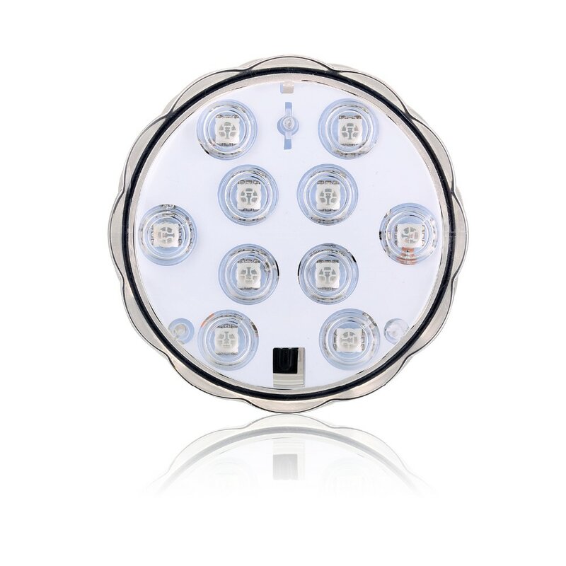 Lampu LED Bawah Air Dioperasikan Baterai RGB Cahaya Tahan Air Remote Control Multi Warna untuk Akuarium, Pesta, Pesta Pernikahan
