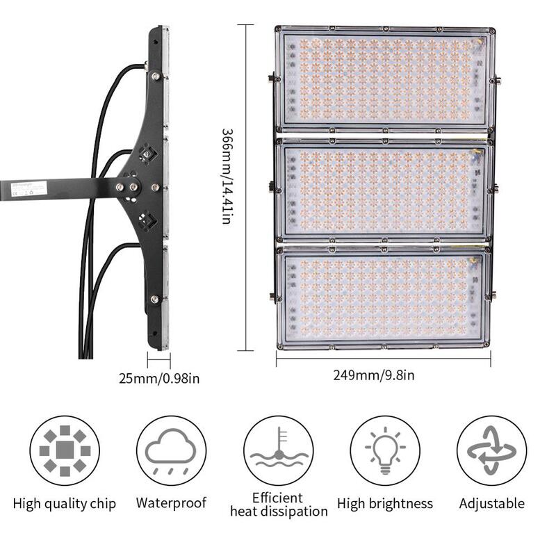1Pcs Ultrathin โมดูล LED Flood Light 100W 200W 300W IP65 110V/220V สปอตไลท์ไฟ LED reflector โคมไฟสวนกลางแจ้งแสง