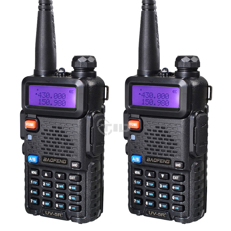 1 pces/2 pces walkie talkie baofeng uv-5r estação de rádio 5w portátil baofeng uv 5r da rússia ucrânia espanha armazém rádio amador