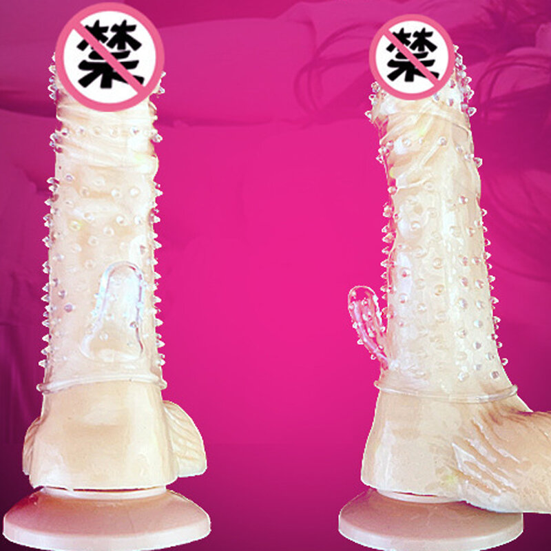 G SPOT sexo Pene condón extensor ampliación Pene manga condones para hombres Prezervatif juguetes Alargador De Pene Kondom conservante