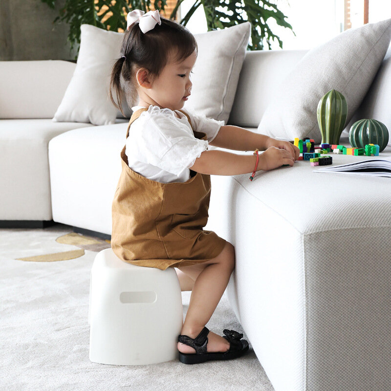 Plastik Rendah Tinja Anak Non-Slip Bangku Kecil Fashion Sepatu Bench Tebal dan Perusahaan Rumah Furniture Anak-anak Kursi Anak kursi Bayi