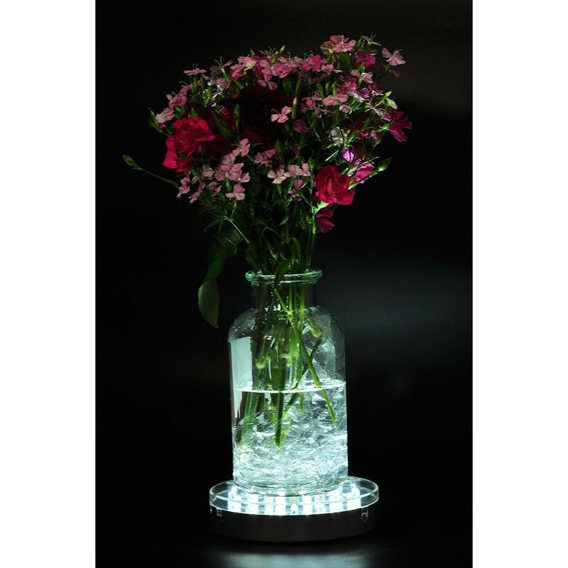 60ピース/ロットホワイト/ウォームホワイト色15センチledライトベース用花瓶、バッテリ駆動結婚式パーティーイベント目玉の装飾ライト