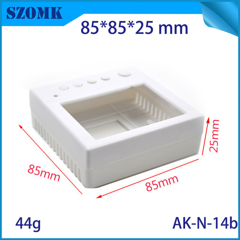 Szomk-carcasa de plástico para proyecto electrónico, carcasa de 85x85x25mm para caja de interruptores de diseño pcb, 10 unidades