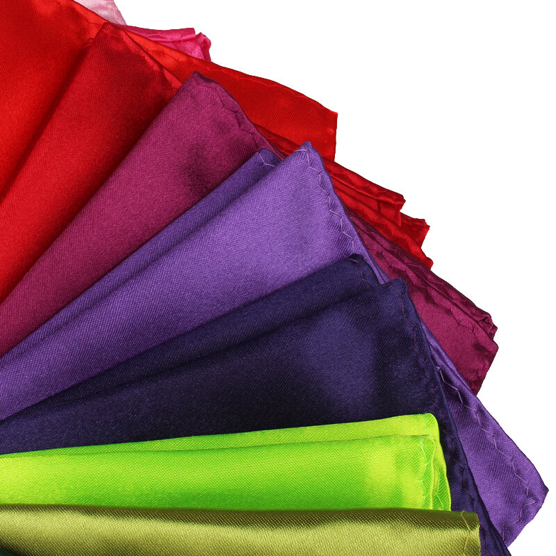 Satin Taschentuch Für Männer Candy Farbe Herren Anzüge Tasche Platz Business Brust Handtuch Hanky Anzug Serviette Solide Taschentücher
