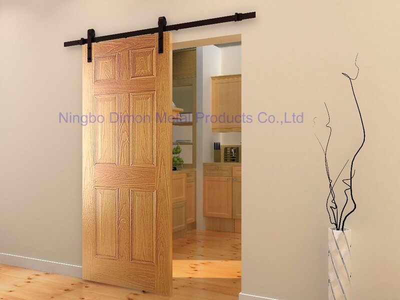 Dimon, индивидуальная металлическая фурнитура для раздвижных деревянных дверей в американском стиле с мягким замком, модель 7201 с набором демпферов