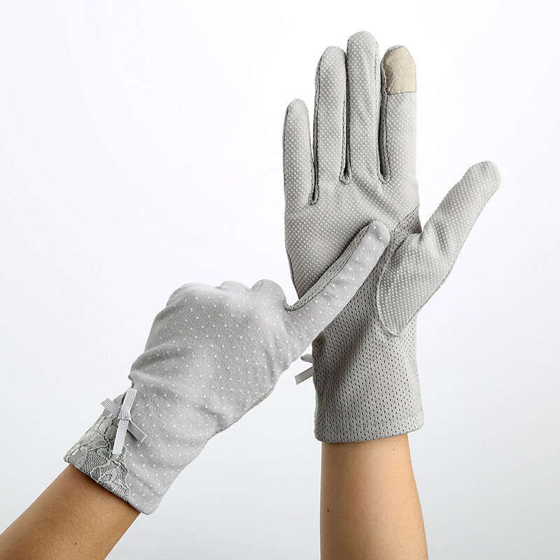 Женские кружевные перчатки автомобильные летние весенние перчатки для вождения дышащие Guantes