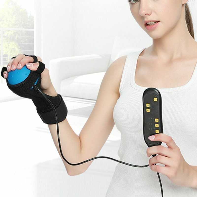 Equipamento de reabilitação para dedo, equipamento elétrico de treino para massagem quente esfera de prática de dedo e massageador para mãos ferramenta de cuidados