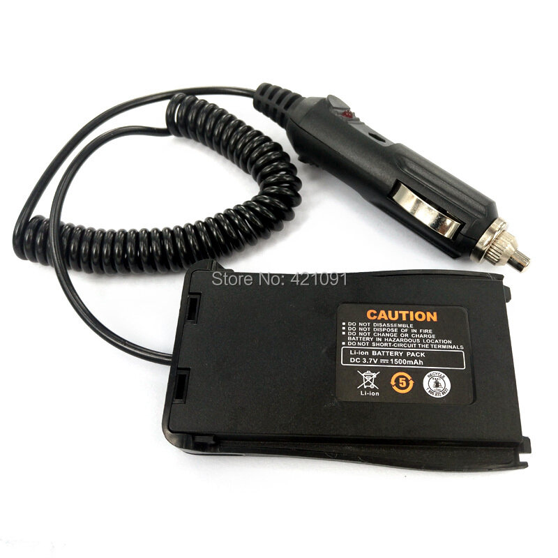 12V Mobil Charger Battery Eliminator Adaptor untuk Baofeng BF-888S BF-777 BF-666S BF 888S Portable Walkie Talkie Two Way radio