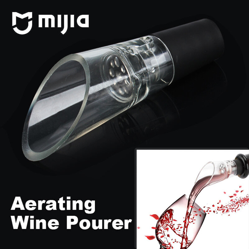 새로운 xiaomi mijia 미니 레드 와인 통풍기 pourer 와인 pourer 디켄터 와인 스토퍼 프리미엄 aerating pourer 및 디켄터 spout