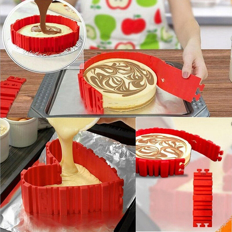 4Pcs/lot Magic Bake Snakes Food Grade Silicone Cake Mold Bake Diy All Kinds of Cake Mould Baking Tools