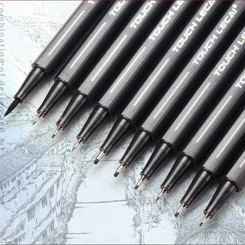Czarny tusz długopis Pigma micron wodoodporna konstrukcja marker do malowania szkic końcówka igłowa ręcznie dawing liner fineliner cartoon długopis signature