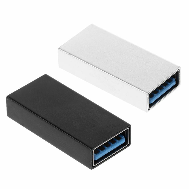 USB 3.0 Coupler Female to Female Adapter Gold-Plated Super Speed USB 3.0 Coupler Extender Connection Converter