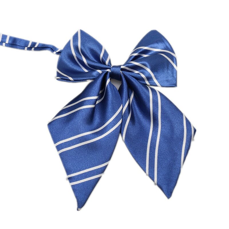 HOOYI Print Women bowtie Business butterfly Stripe Plaid Polyester Office Bow Ties